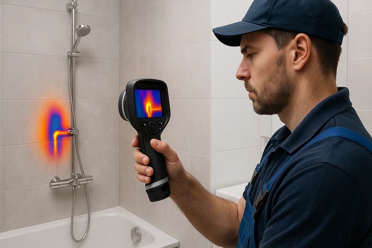 Recherche de fuite encastrée – caméra thermique (Maison • Montigny-lès-Metz)