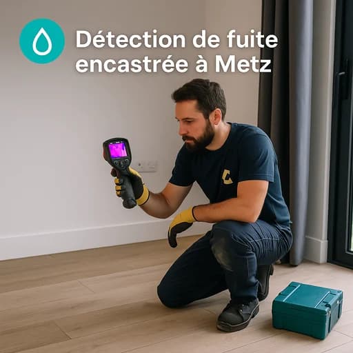 Détection de fuite encastrée à Metz