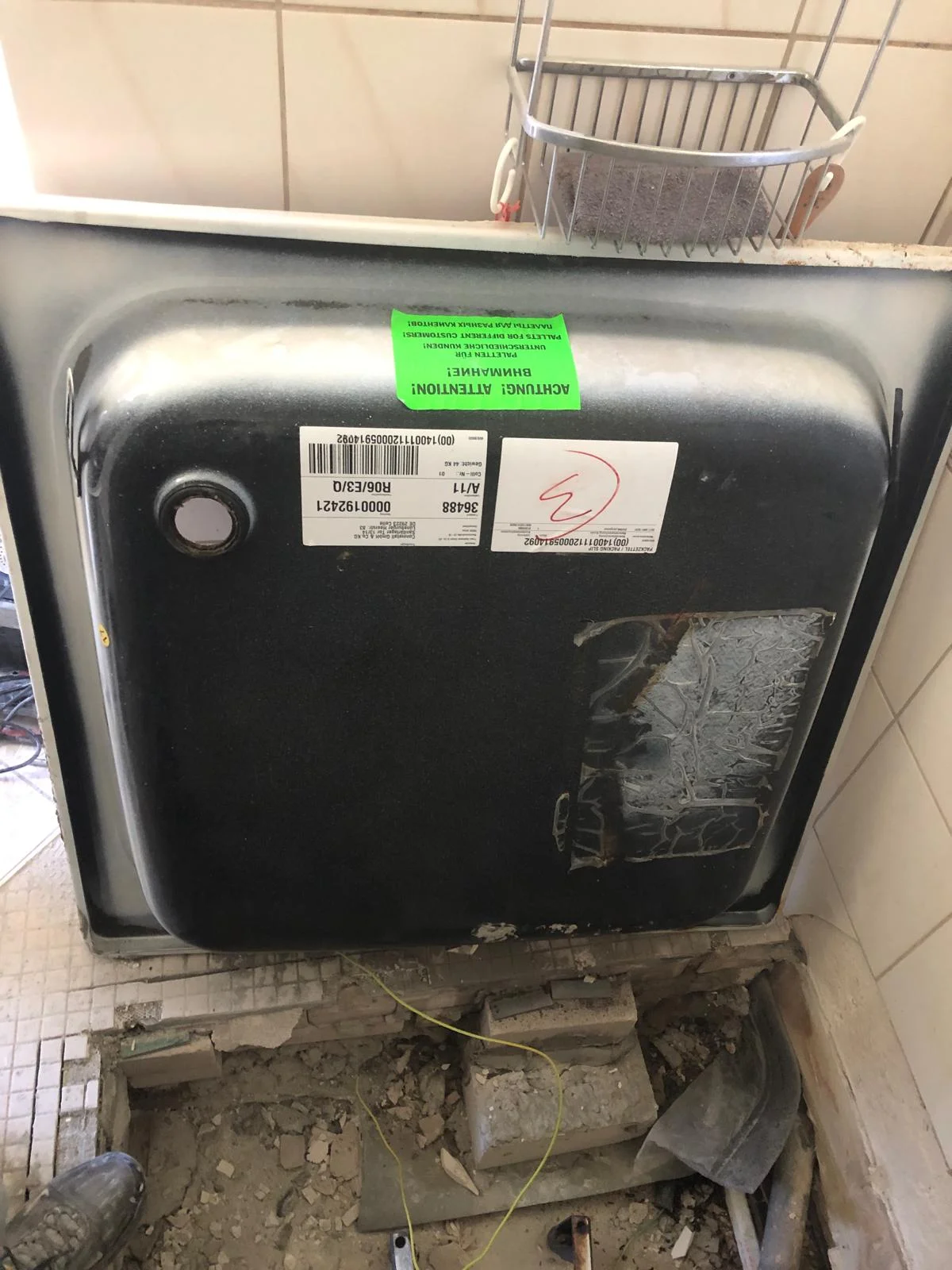 Nouveau receveur prêt à poser